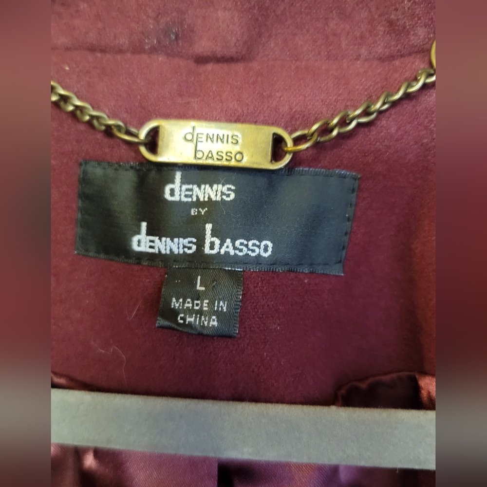 David Basso Large Deep Wine Red Coat - image 2
